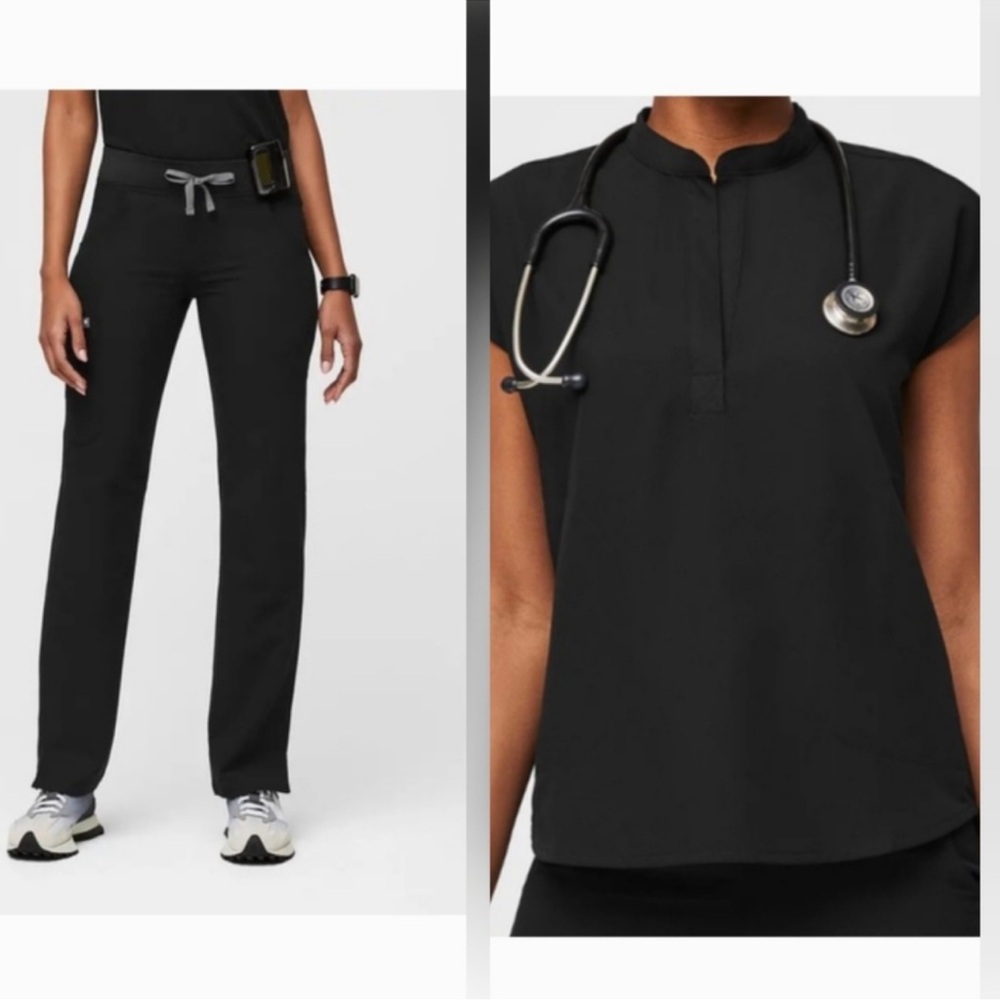 Figs Black Scrub Set